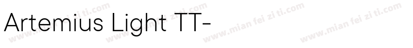 Artemius Light TT字体转换